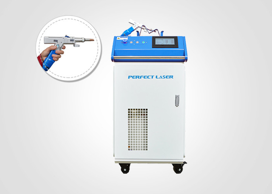1070nm 1000W 1500W آلة لحام ليزر محمولة لللحام الصلب المقاوم للصدأ سبيكة الألومنيوم الورقية المصقولة