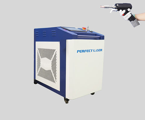 آلة لحام ليزر محمولة باليد، نظام لحام ليزر محمول مع وظائف 4 في 1 لقطع تنظيف اللحام المعدني