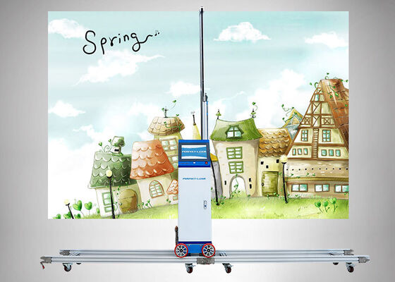 آلة طابعة حائط مزودة برؤوس طباعة مزدوجة مباشرة إلى طابعة نفث الحبر على الحائط لطباعة الصور الكبيرة